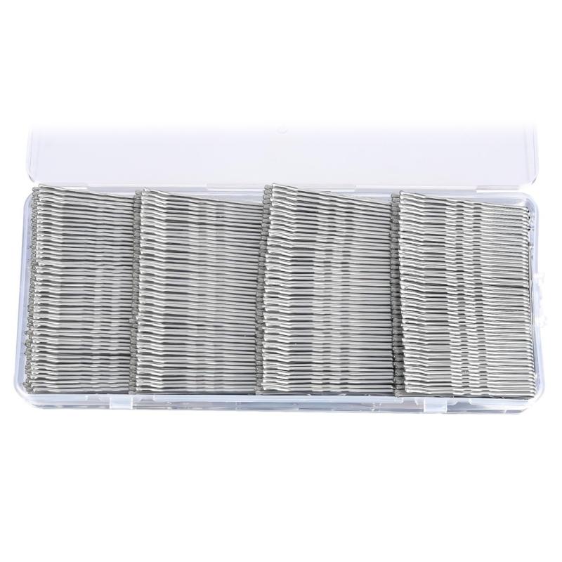 

Boxed Metal Hair Clip Nonslip Strong Hold For Women Girls Daily Use Sports Lightweight Practical Hairpins серебряный