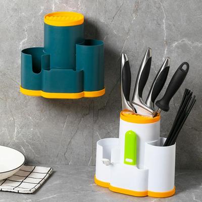 Tubo de drenaje de plástico para palillos, jaula para palillos creativa para el hogar, estante de almacenamiento para cucharas de cocina, caja de almacenamiento para vajilla, cesta para palillos