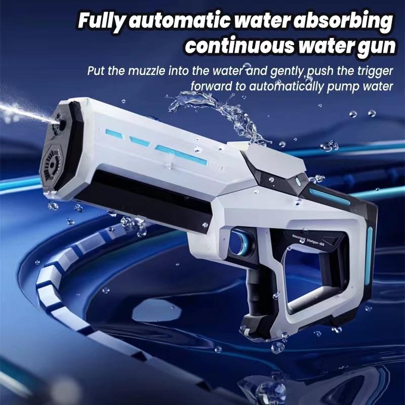 Non-Toxic New Automatic Summer Electric Toy Water Gun Induction Water Absorbing Hightech Spray Pool Outdoor Beach Water Fight Toy For Kid