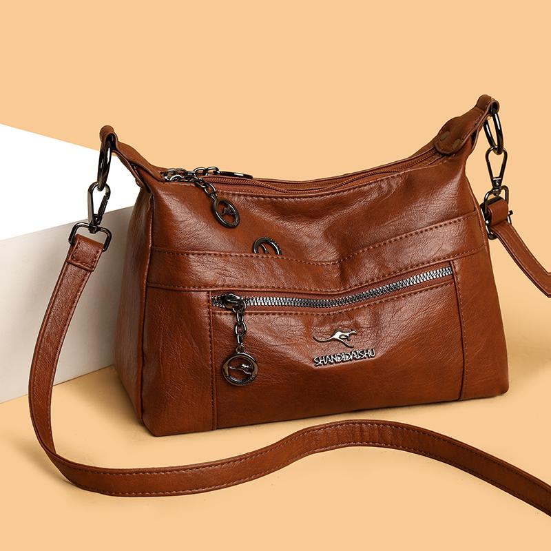 Large Capacity Small Square Bag Mother Bag Women's Shoulder Bag Multi-Layer Crossbody Bag