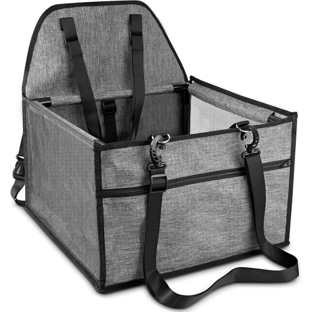 Hoge Kwaliteit Hond Auto Verhoger Stoel Huisdier Mesh Puppy Veiligheidsgordel Stabiel Opvouwbaar Reizen Hond Auto Stoel Verhoger Mand