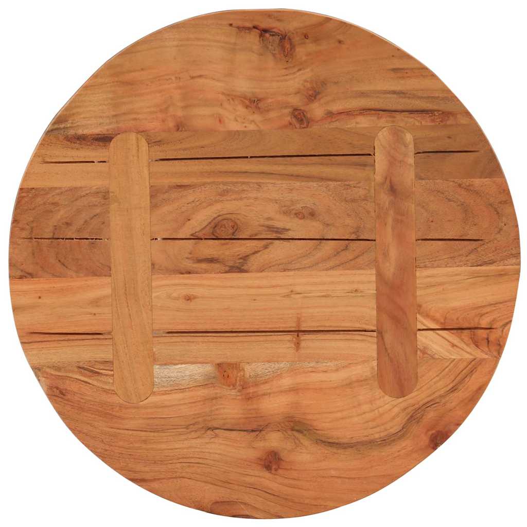 Vidaxl Piano per Tavolino, Ø40X2,5 Cm, Rotondo, Legno Massello di Acacia
