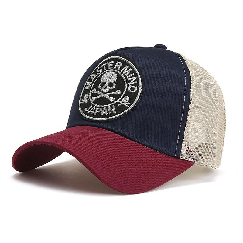 Embroidered cap Men's high-top mesh baseball cap Women's enlarged deepened hat Summer breathable driver's hat
