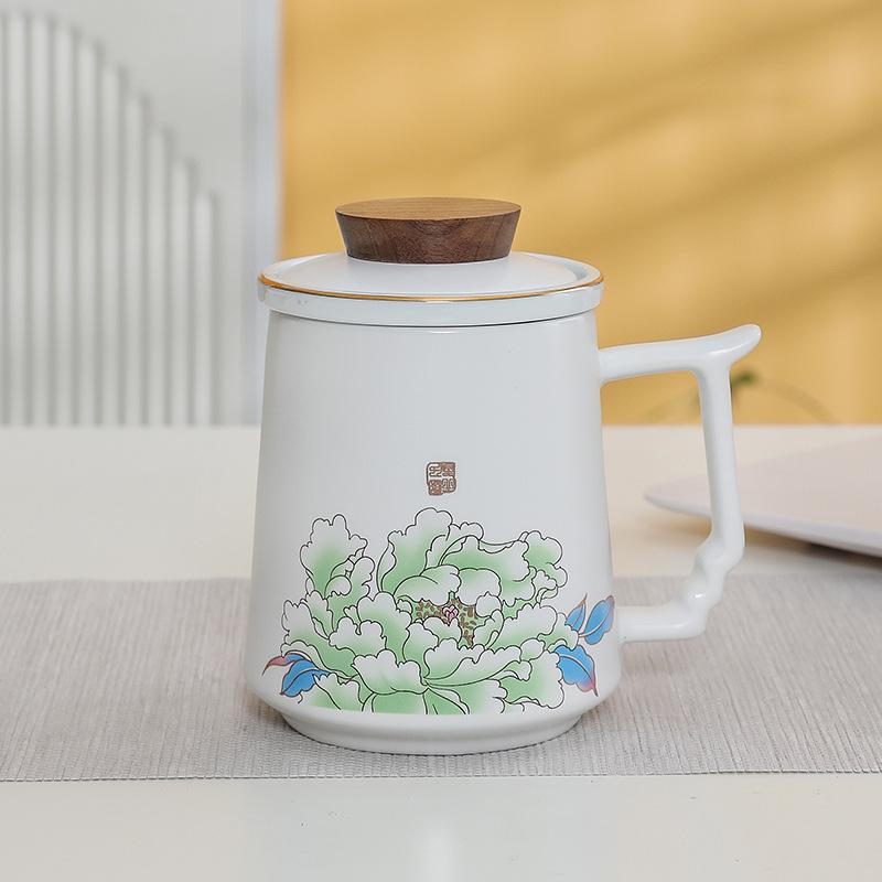 Premium Ceramic Mug with Custom Logo - Gift for Annual Company Event or Cultural Souvenir