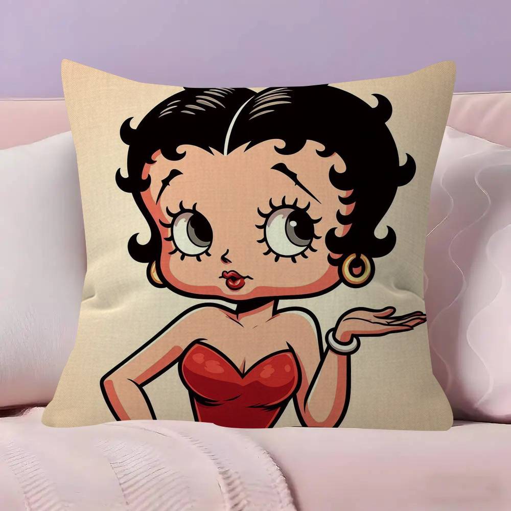 Anime Cute B-Betty Boop Pillow Cushion Cover Pillowcase Living Room Sofa Home Decor