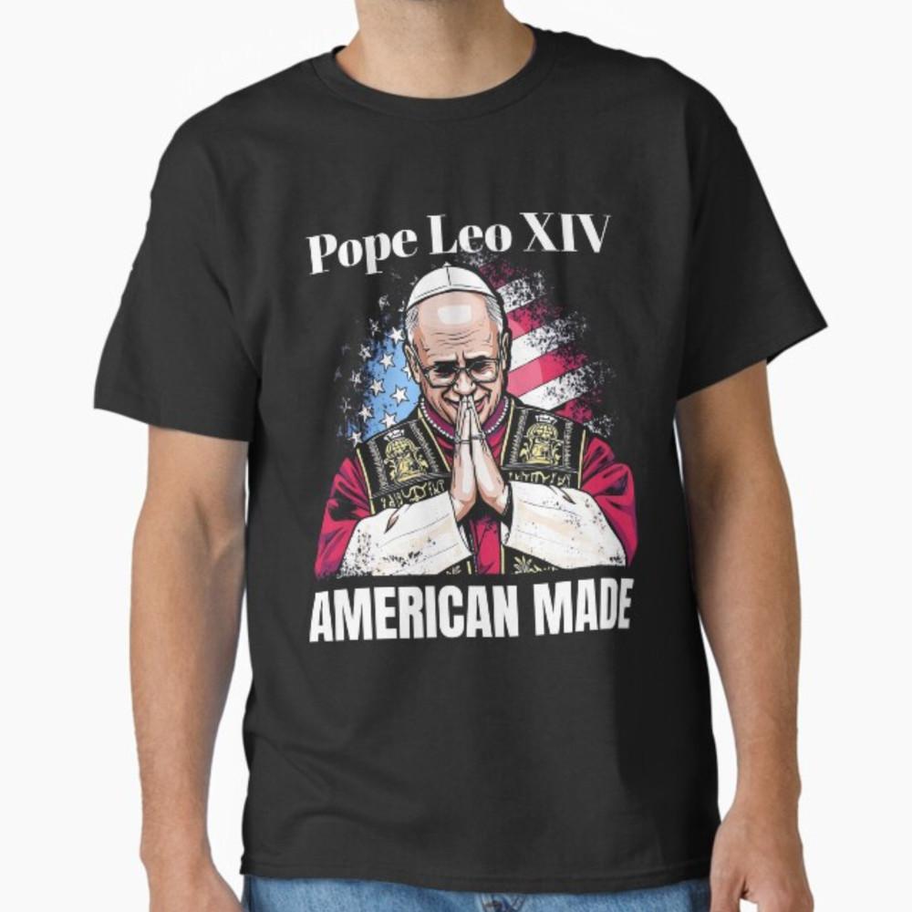 Pope Leo XIV Shirt First American Pope Leo Shirt Chicago Pope T-Shirt Size S-3XL Unisex T-Shirt XXXL