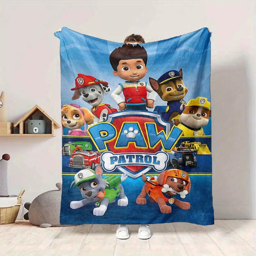 1pc Paw Patrol Soft & Warm Flannel Blanket, Multi-Purpose Throw Blanket for Couch, Sofa, Office, Bed, Camping, Travel 128