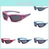 Lunettes de Soleil Polarisées en Silicone pour Enfants Lunettes de Soleil pour Équitation Garçons Filles Sport Extérieur S805-a Uv400