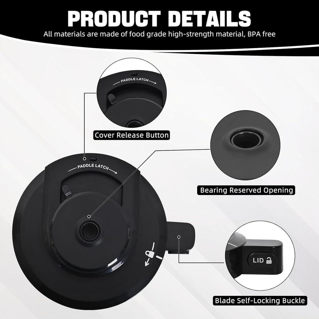 Vnější víko mísy NC301, Náhradní díly pro Creami, Náhradní víko Creami kompatibilní se sériemi NC299/NC301/NC300(BEZ PÁDLA)