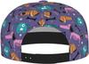 Cute Purple Drawing Dachshund Dog Print Cap for Men Women Adjustable Trucker Hat Snapback Sun Dad Cap Lightweight Unisex