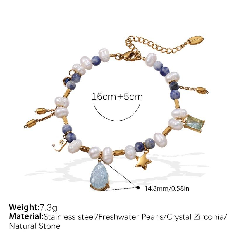 

Meier High-end zircon natural stone pearl necklace - unique design choker
