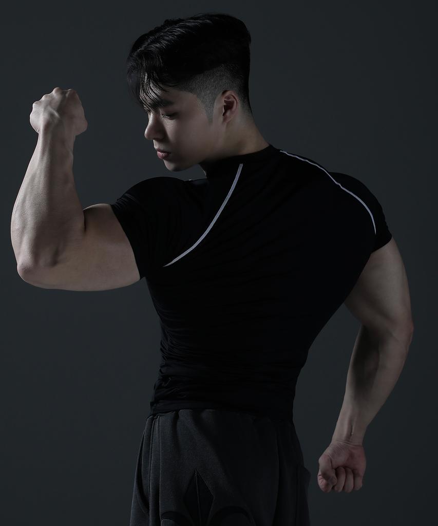 CARMID Noble Line Compression Short Sleeve [Black]