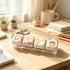 Finger-Tip Pressing Button Cat Fidget Clicker Keychain 4-Key Keycap Keychain  Bag Charm