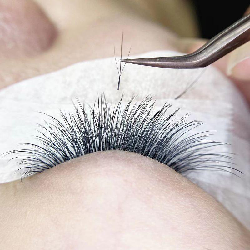 Little Fairy Sea King Long and Short Layered Dense Clover Grafted Eyelashes Soft Natural Style Eyelashes for Professional Eyelash Artists Little Fairy Duo Qiao C 8mm