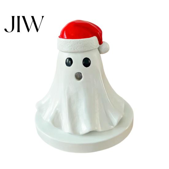 Incense Burner for Home Resin Ghost Burner, Christmas Hat Holder, with Halloween Decor Cones, Cone Holder Yoga Room Housewarming Presents