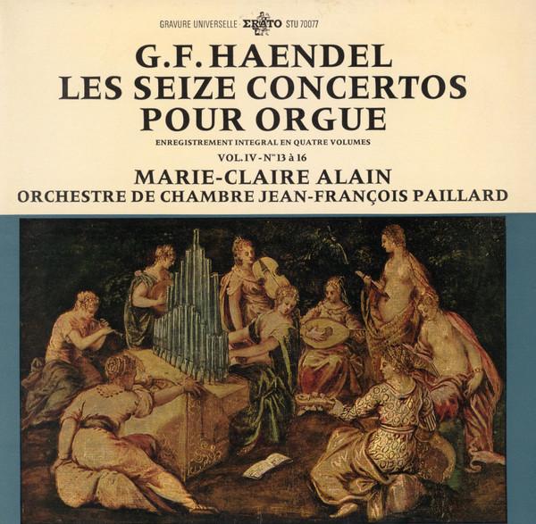 

LP Record GEORG FRIEDRICH HNDEL MARIECLAI Les Seize Concertos Pour Orgue En STU70077 Erato France Classical Used