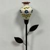 Resin Flower Hummingbird Feeder Garden Stake Hand Painted Bird Feeder Tray  Bird Enthusiasts