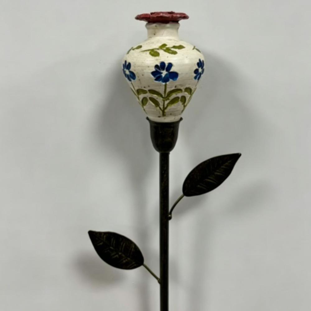 Resin Flower Hummingbird Feeder Garden Stake Hand Painted Bird Feeder Tray  Bird Enthusiasts