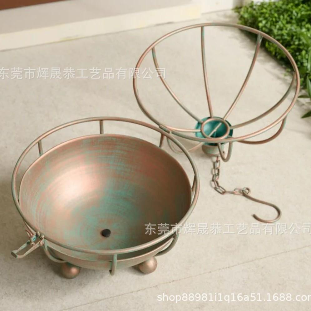 Dome-shaped Flower Basket, Hanging Plant Basket, Suspendable, Courtyard Ornament, Garden Decoration, Multiple Styles Available