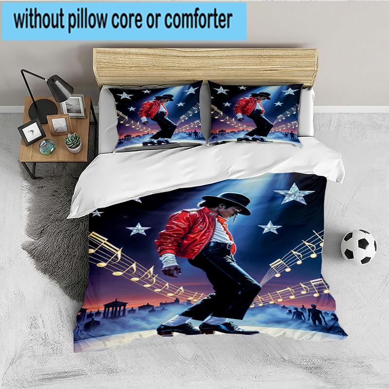 Jackson's Thriller 3PCS Bedding set,Ideal for 1pc Duvet Cover And 2pcs Pillowcases Perfect for Fan gift,Ideal for Bedroom, Dormitory