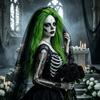 Long Grass Green Explosive Long Curl Fluffy Halloween Party Wig Party Costume Prop