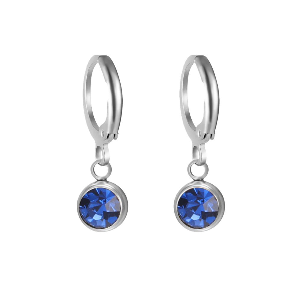 Birthstone Earrings Hoop Earrings Girl Women Stainless Steel Jewelry Family Friend Birthday Valentine's Day Gifts 2025 Trend