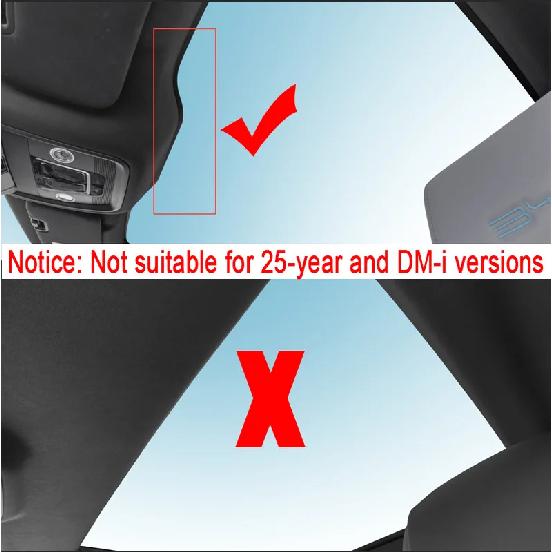 For BYD Seal EV 2022 2023 2024 2025 Ice Crystal Sunroof Sunshades Roof Split Sun Shades Glass Anti UV Sun Protection Accessories
