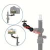 A Versatile Super Clamp with a Universal Aluminum Alloy  Featuring 1/4" And 3/8" Screw Holes Suitable for GPS Devices Phone Mounts And Action Cameras