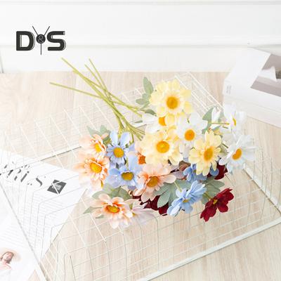 HOW-E Fake Flower Handmade 6 Heads Portable DIY Decoration Chrysanthemum for Party