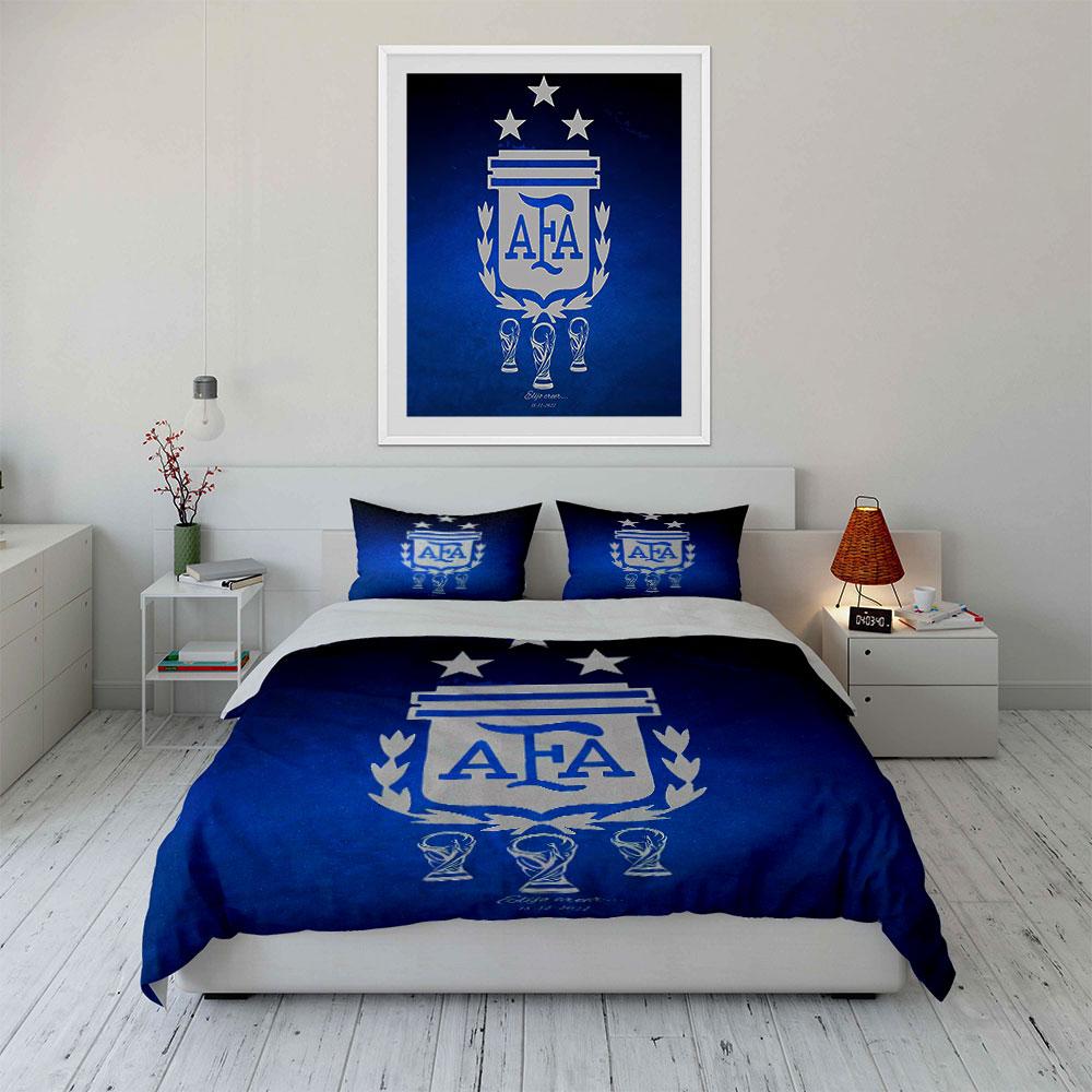 Blue AFA Logo Bedding Set Bedding Duvet Cover Set Duvet Cover Pillowcases (1 * Duvet Cover 2 * Pillowcases, without duvet insert)