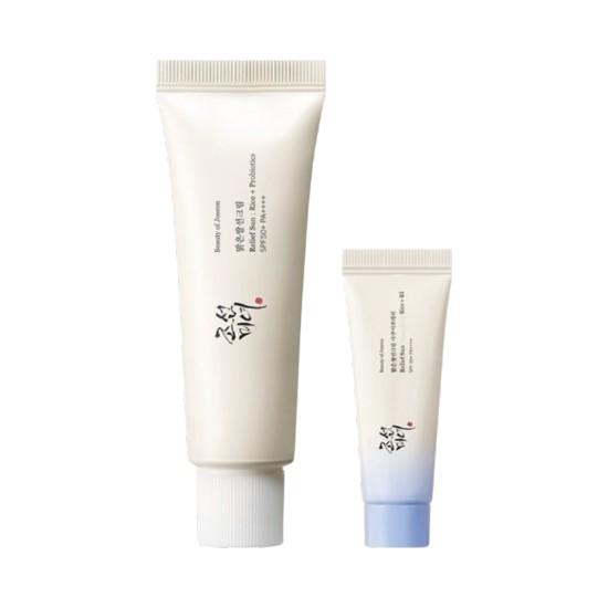 Beauty of Joseon Relief Sun Rice + Probiotics SPF50+ PA++++ 50ml + Aqua Fresh 10ml Deluxe Set 1set