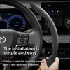 Suitable for Toyota Anti-Slip Buckle Segmented Suede Steering Wheel Cover Suitable for Yaris Auris Chr Corolla Rav4 Hilux Wish Roomy Aqua Probox Prius
