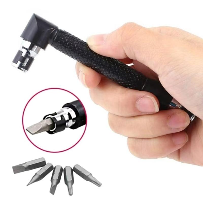 L Shape Double Head Hex Key Wrenches Set With 10 Interchangeable Bit For Various Screws And Applications
