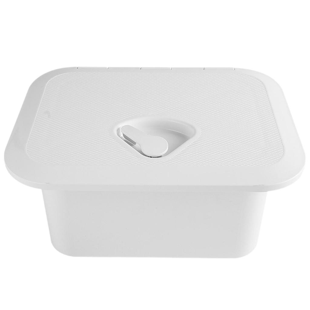 Marine Deck Storage Box Container White Lockable Built in Waterproof Lightweight Fishing Tackle Box Boat Hatch Cover