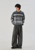 Ousa Wool Striped Round Knit