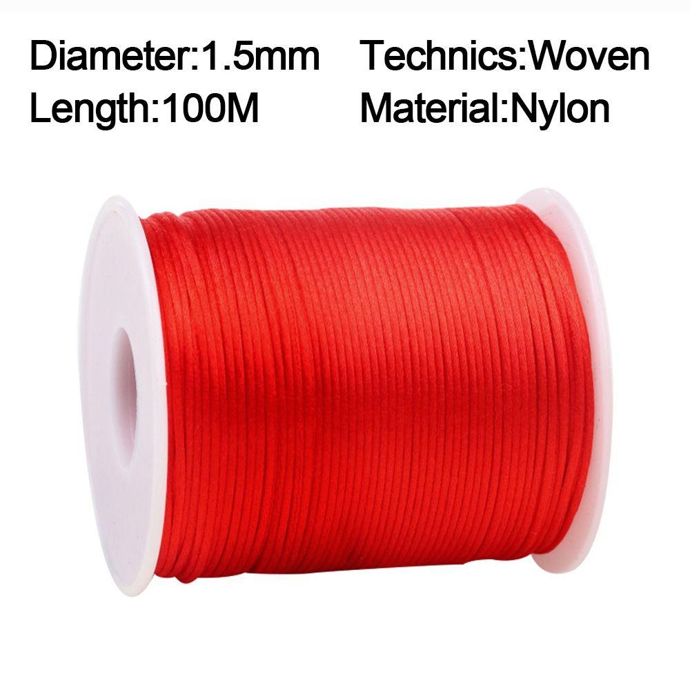 1.5mm Satin Cord 100M Color Ropes New Crafts Rope