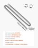 Exhaust Hose, 1980mm Stainless Steel Exhausts Hose, Diesel Heater Flexible Exhaust Pipe with 2 Hose Clamps, Exhausts Hoses Kit Diesel Heater