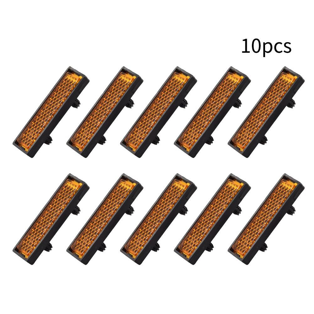 Bike Pedal Reflectors 10pcs Bicycle Components Plastic