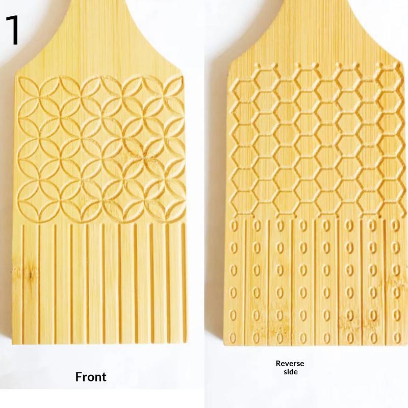1 Set Bamboo Pasta Making Tools Gnocchi Board Dough Sheeter Kitchen Noodle Maker Shaper Bamboo Chopping Board For Home Use