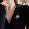 Luxury Opal Swan Brooch High-grade Women's Corsage Pin Design Sense Of Niche Clothing Accessories To Prevent Exposure