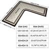 Luxury Kitchen Carpet Oil-resistant Water Absorbent L-Shaped Rug Wear-resistant Stain-resistant Kitchen Corner Mat Kitchen Decor