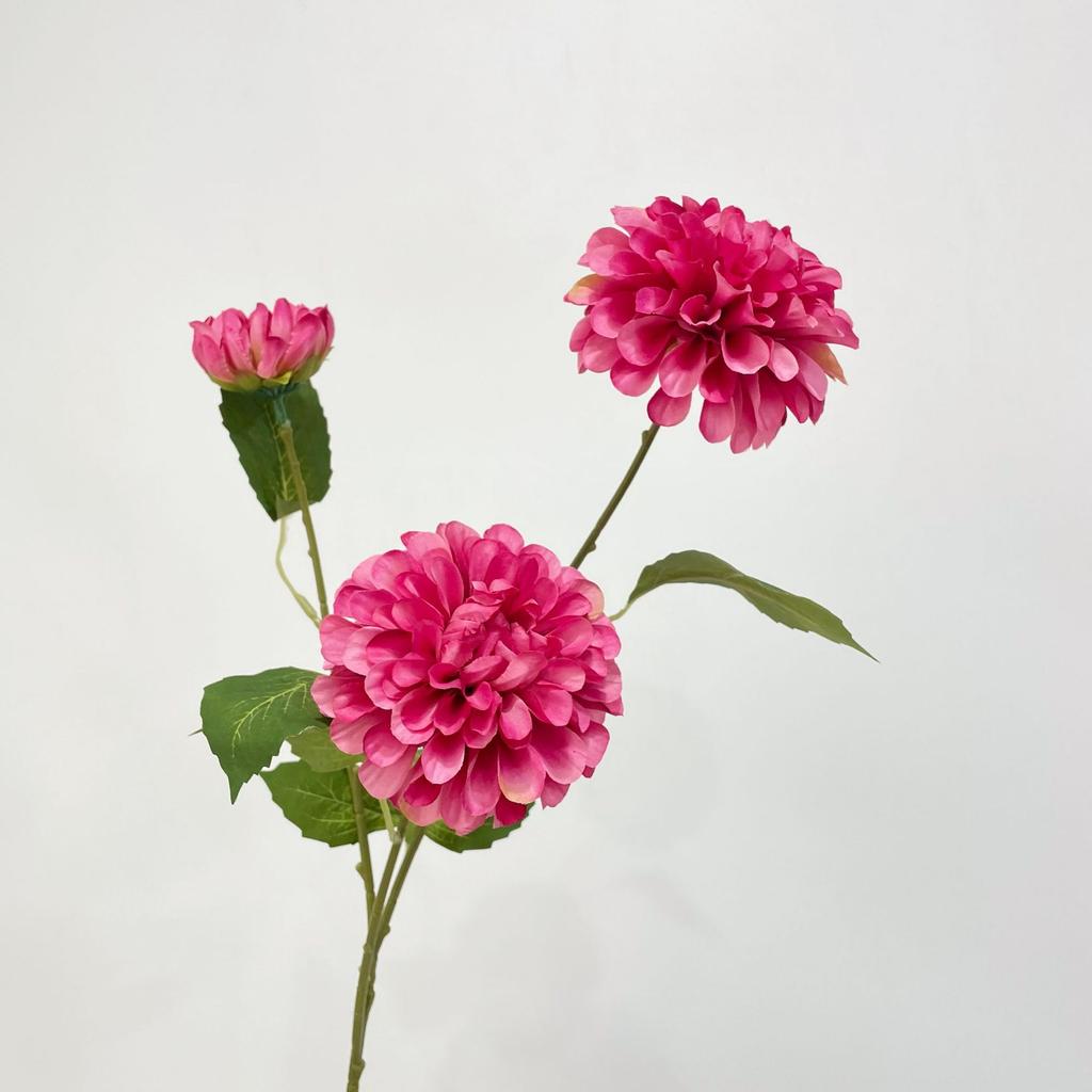 Large Head Chrysanthemum Silk Flower Lifelike Artificial Dahlia Flower For Home Wedding Decor Birthday Party Bedroom Decoration