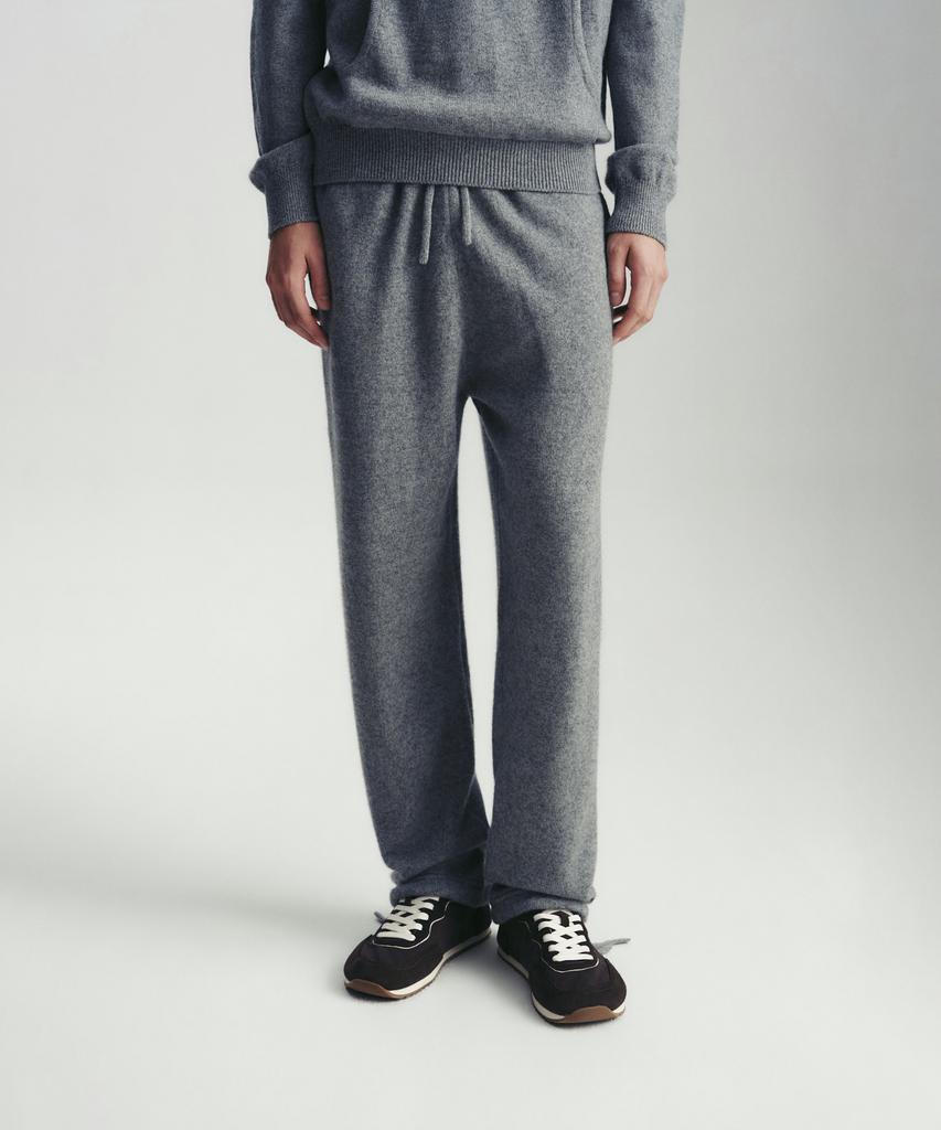 JRIUM Sadie Merino Wool Drawstring Jogger Knit Pants Gray