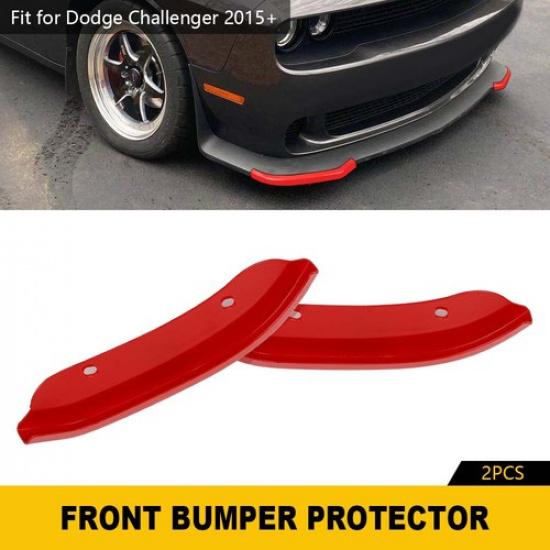 Front Splitter Bumper Lip Accessories Cover for Dodge Challenger Hellcat 15+ Red