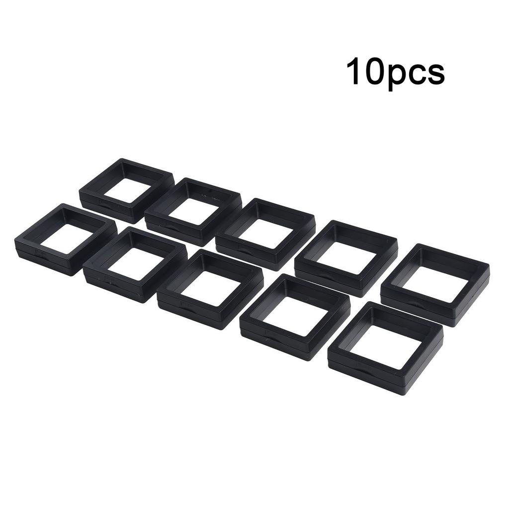 Storage Supplies Coin Display Holder 10pcs 3D Floating Display Holder 3D Floating Effect 70*70mm Coin Frame Penny