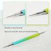 1/5 Peças Caneta Pontilhada Profissional de Nail Art com Duas Pontas Cor Degradê Caneta Metálica para Nail Art Caneta Coletora de Strass Ferramentas de Manicure