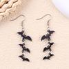 Halloween Acrylic Stud Earrings: Pumpkin, Bat, Ghost & Skull Dangle Accessories