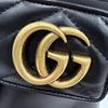 Pristine GUCCI Ankle Boots GG Marmont Lace-Up Leather Short Boots 35 670397 Used