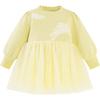 Mini Balabala Girls' Mesh Puff Sleeve Dress