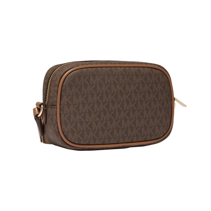 Michael Kors Maisie Presbyopia Camera Bag Artificial Leather Shoulder Crossbody Bag Small Women's Dark Brown/Acorn Brown